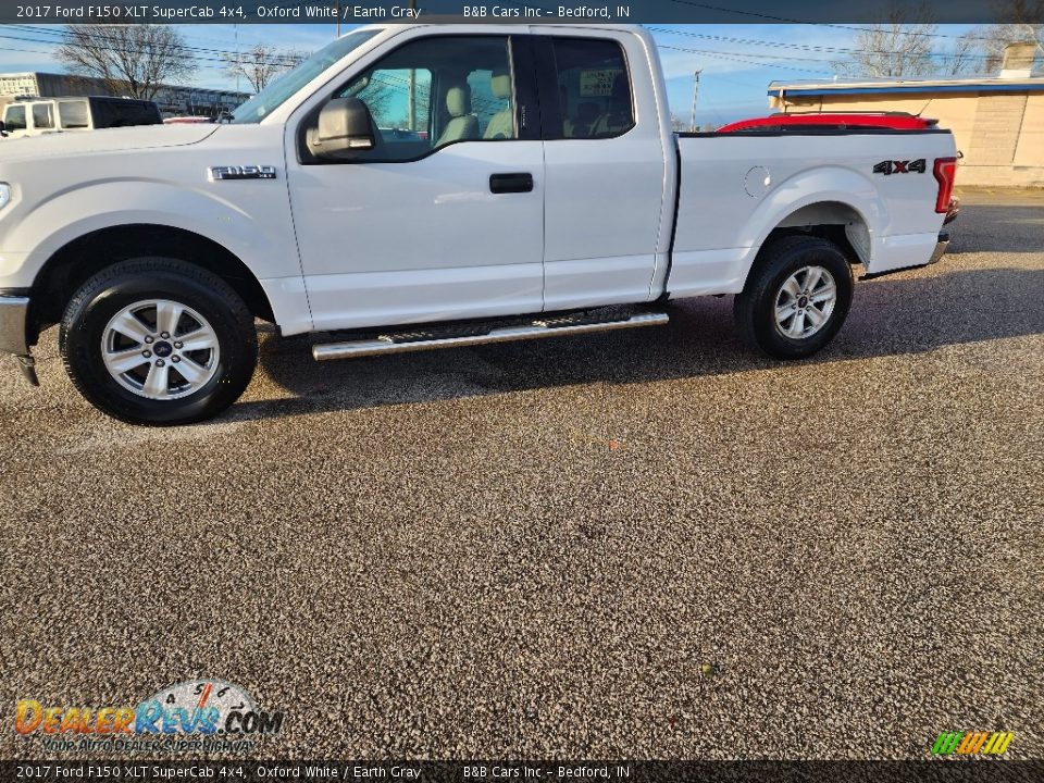 2017 Ford F150 XLT SuperCab 4x4 Oxford White / Earth Gray Photo #5