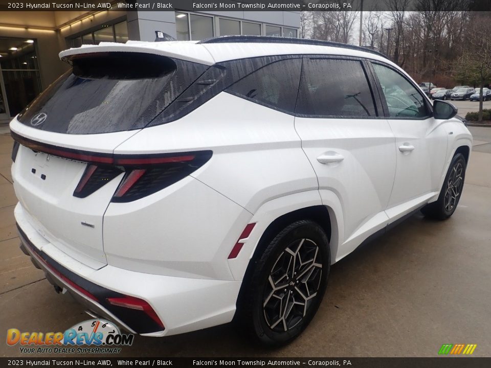 2023 Hyundai Tucson N-Line AWD White Pearl / Black Photo #2