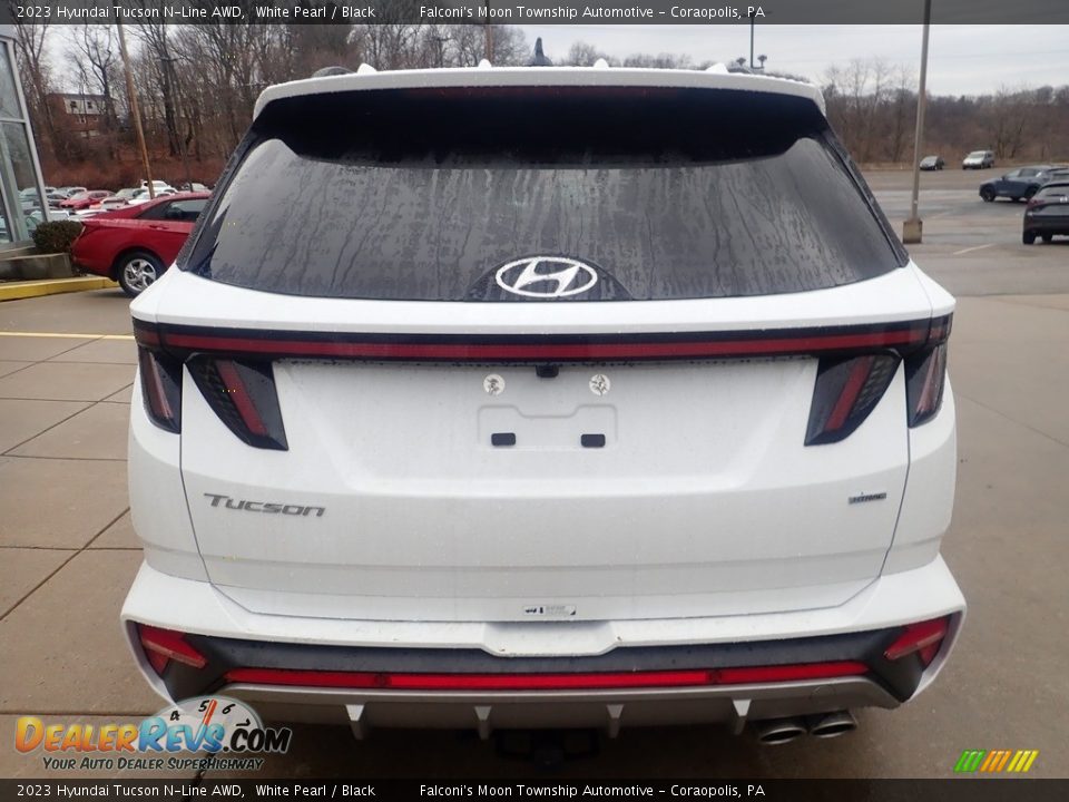 2023 Hyundai Tucson N-Line AWD White Pearl / Black Photo #3