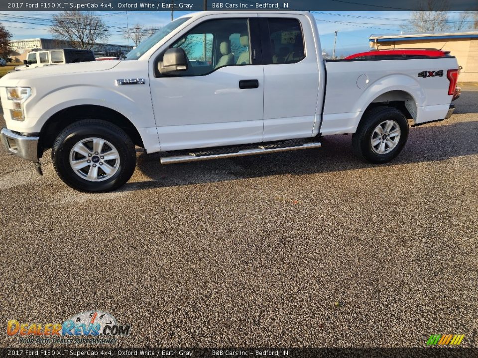 2017 Ford F150 XLT SuperCab 4x4 Oxford White / Earth Gray Photo #6