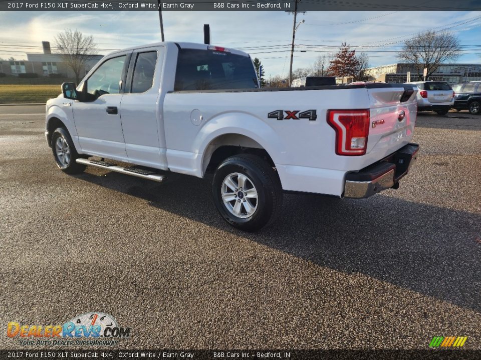 2017 Ford F150 XLT SuperCab 4x4 Oxford White / Earth Gray Photo #7