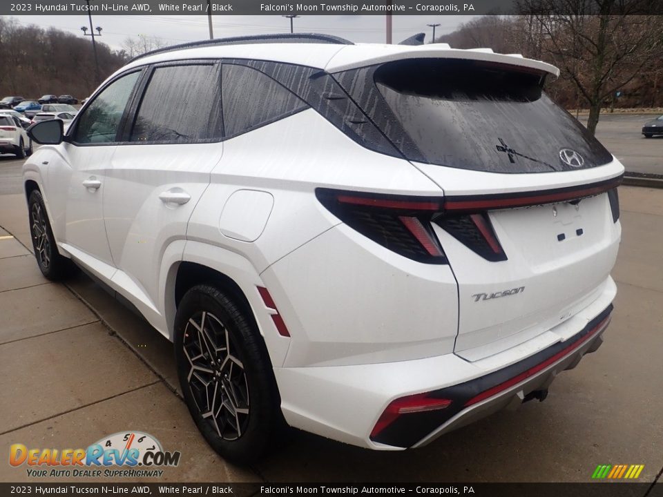 2023 Hyundai Tucson N-Line AWD White Pearl / Black Photo #5