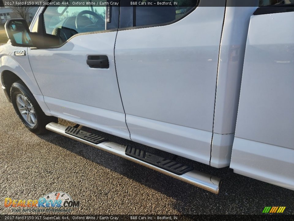2017 Ford F150 XLT SuperCab 4x4 Oxford White / Earth Gray Photo #12