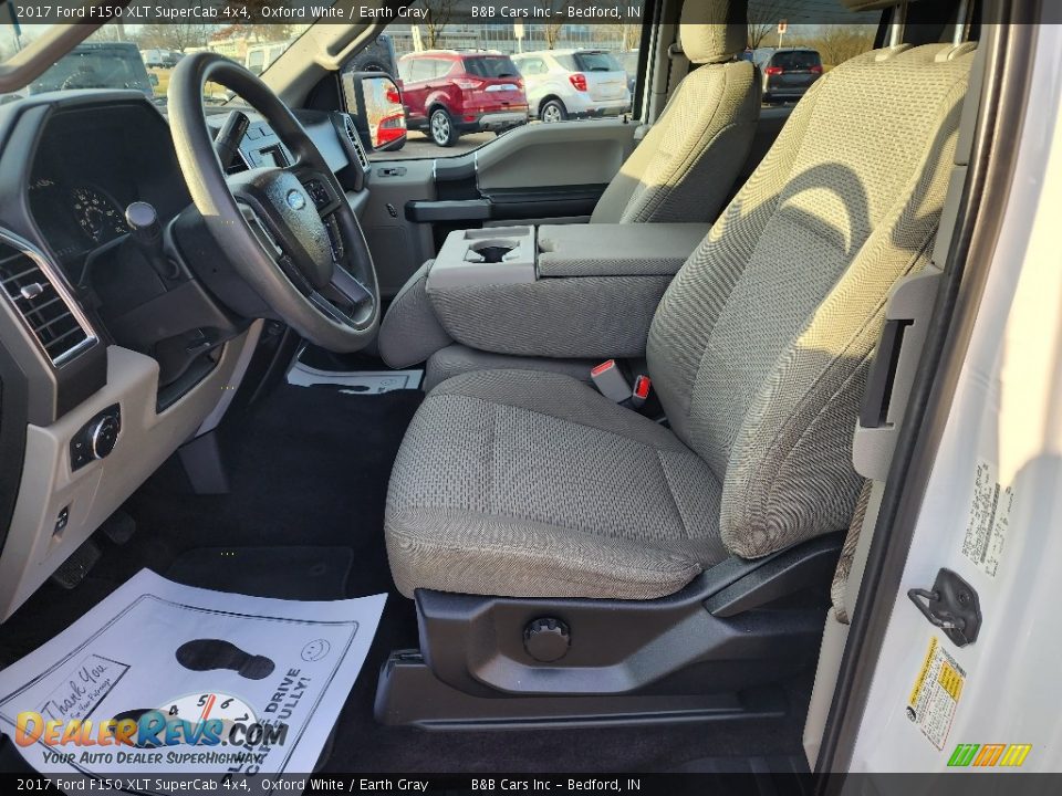 2017 Ford F150 XLT SuperCab 4x4 Oxford White / Earth Gray Photo #15