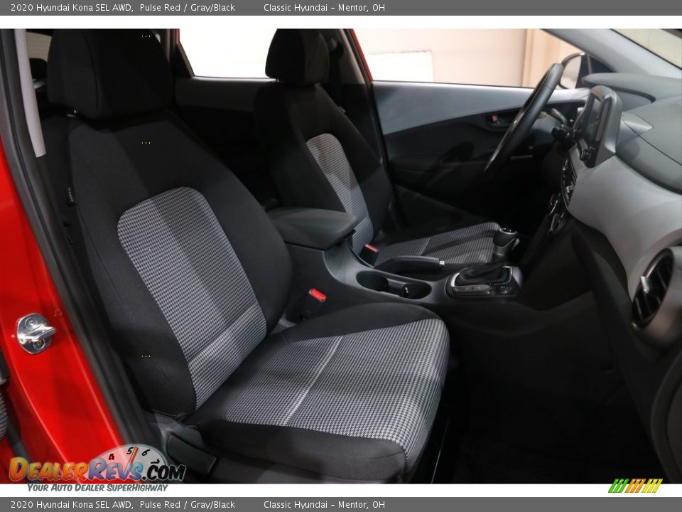 2020 Hyundai Kona SEL AWD Pulse Red / Gray/Black Photo #15