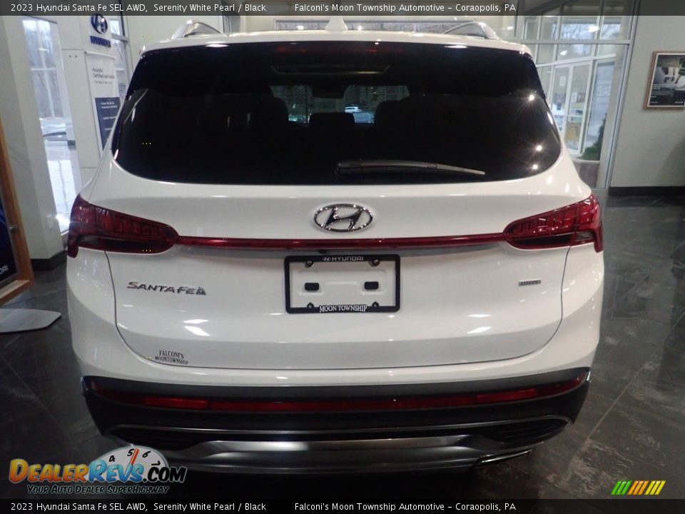 2023 Hyundai Santa Fe SEL AWD Serenity White Pearl / Black Photo #3