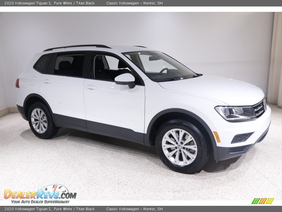Pure White 2020 Volkswagen Tiguan S Photo #1