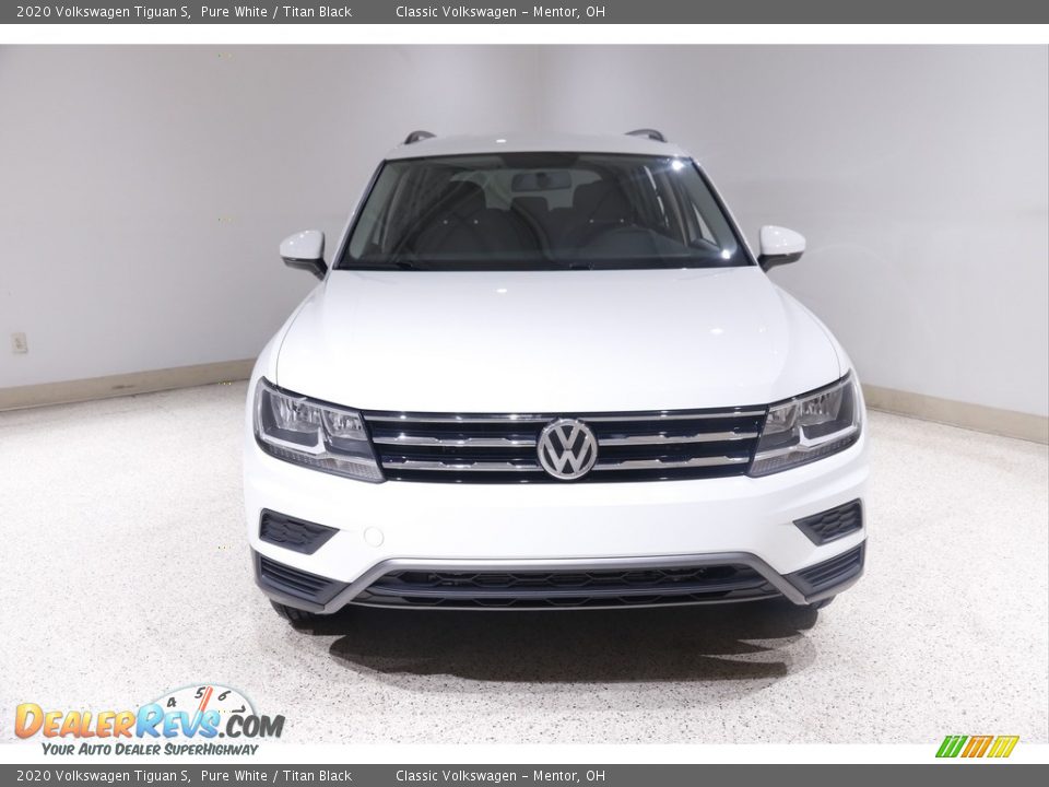 Pure White 2020 Volkswagen Tiguan S Photo #2