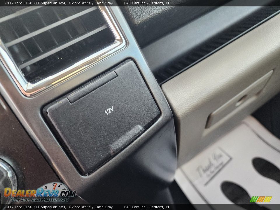 2017 Ford F150 XLT SuperCab 4x4 Oxford White / Earth Gray Photo #24
