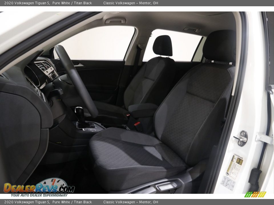 2020 Volkswagen Tiguan S Pure White / Titan Black Photo #5