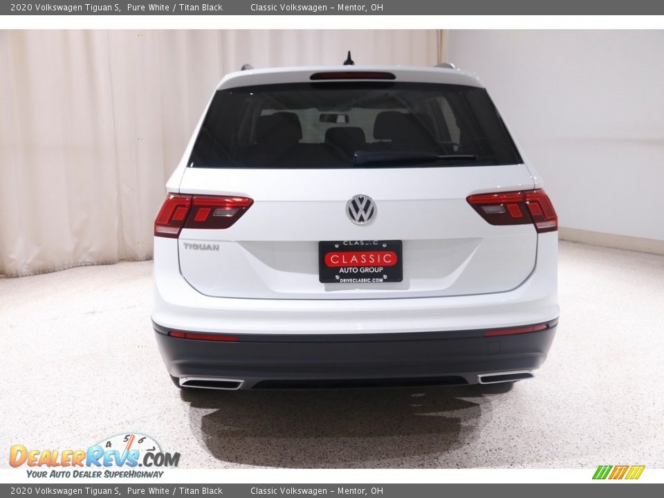 2020 Volkswagen Tiguan S Pure White / Titan Black Photo #17