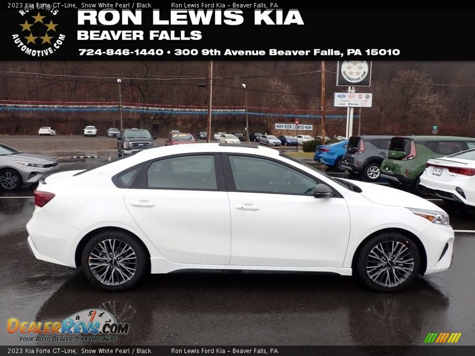 2023 Kia Forte GT-Line Snow White Pearl / Black Photo #1