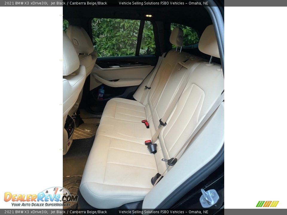 Rear Seat of 2021 BMW X3 xDrive30i Photo #12