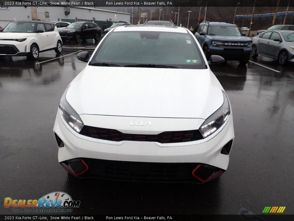 2023 Kia Forte GT-Line Snow White Pearl / Black Photo #3