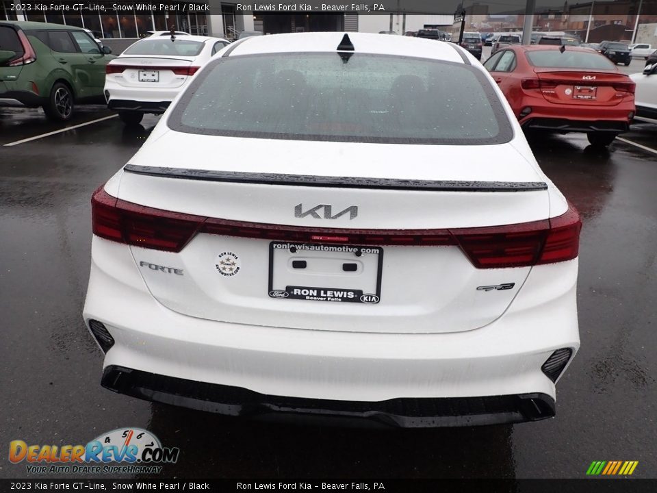 2023 Kia Forte GT-Line Snow White Pearl / Black Photo #7