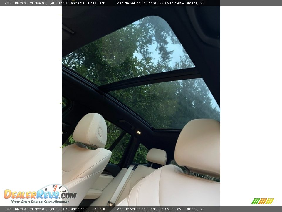 Sunroof of 2021 BMW X3 xDrive30i Photo #24