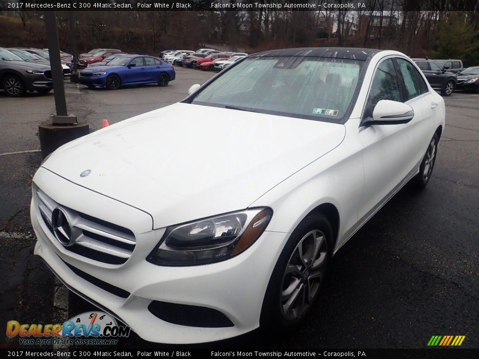 2017 Mercedes-Benz C 300 4Matic Sedan Polar White / Black Photo #1