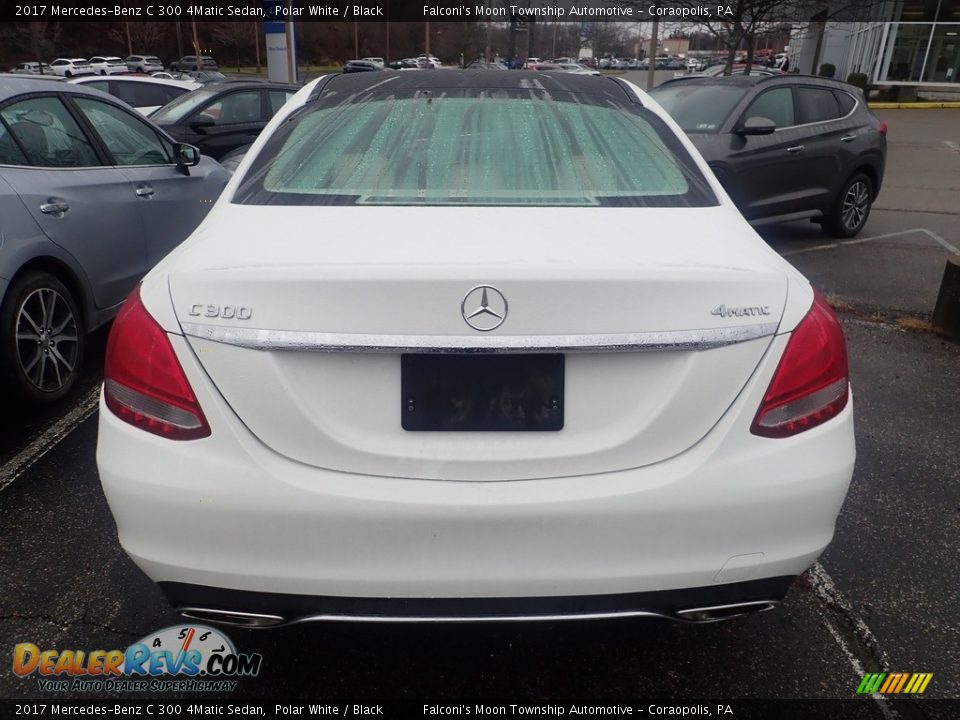 2017 Mercedes-Benz C 300 4Matic Sedan Polar White / Black Photo #3