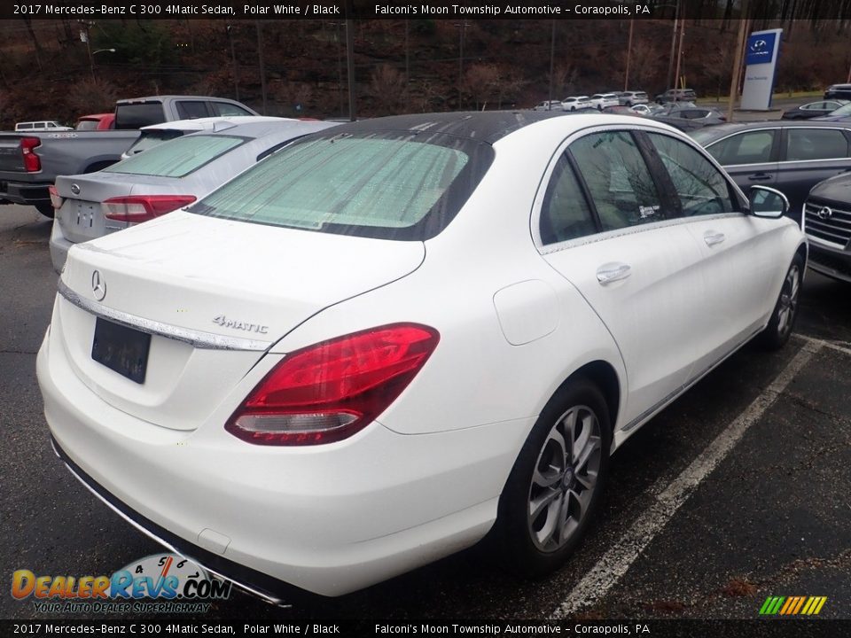 2017 Mercedes-Benz C 300 4Matic Sedan Polar White / Black Photo #4