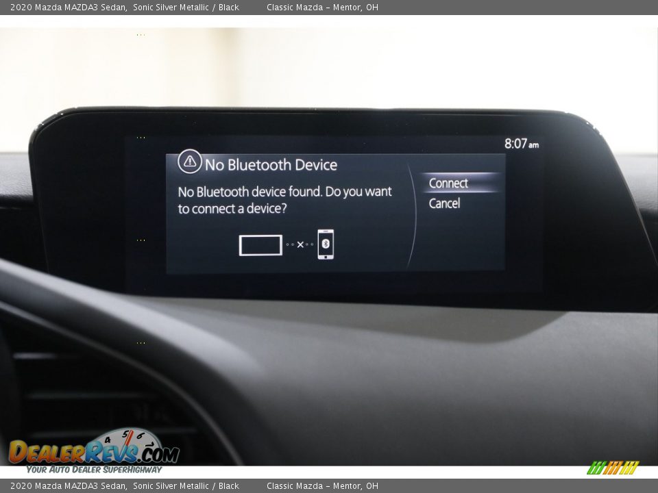 2020 Mazda MAZDA3 Sedan Sonic Silver Metallic / Black Photo #10