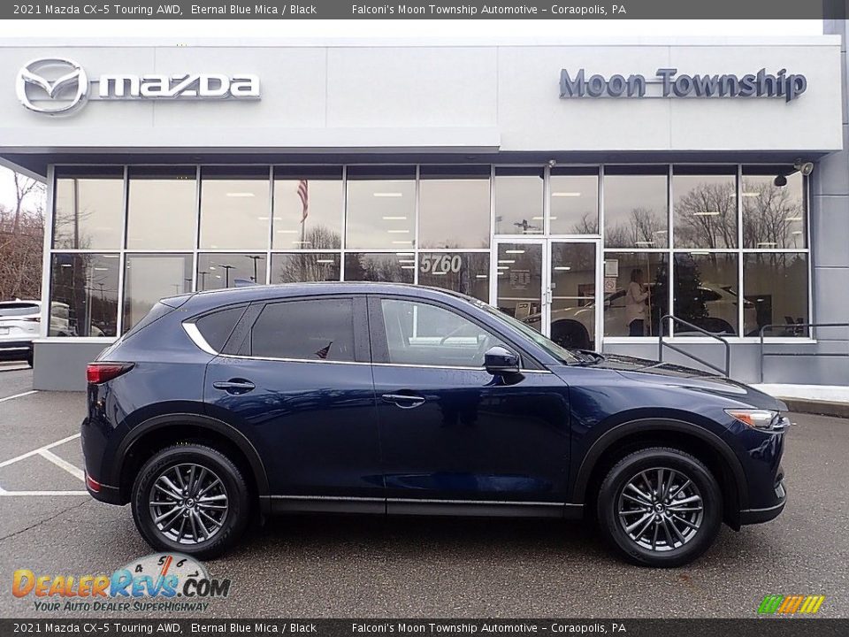 2021 Mazda CX-5 Touring AWD Eternal Blue Mica / Black Photo #1