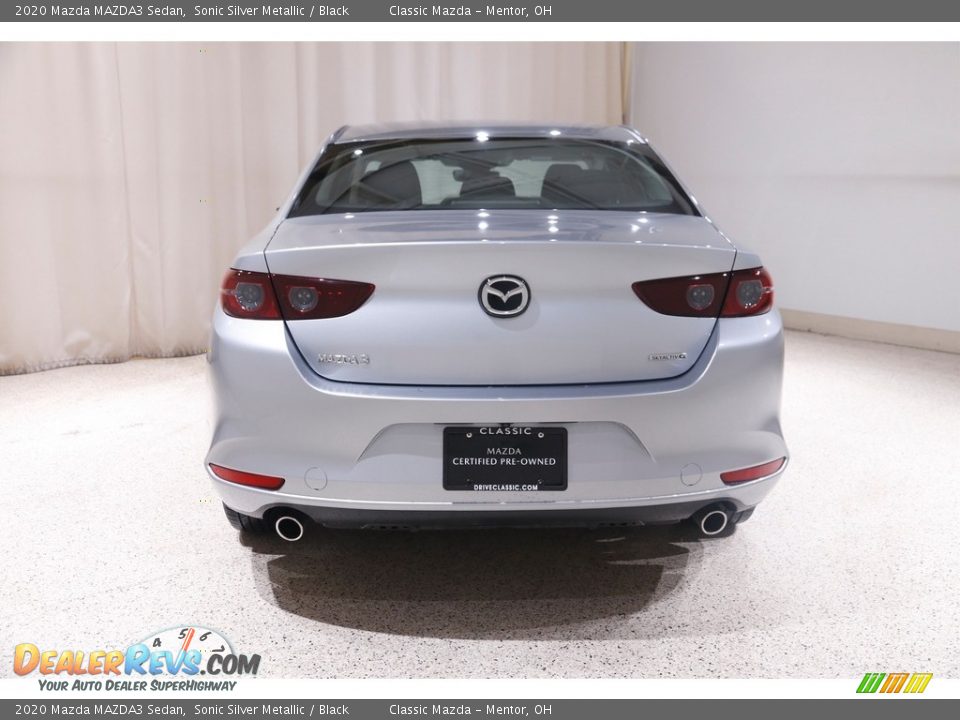 2020 Mazda MAZDA3 Sedan Sonic Silver Metallic / Black Photo #17