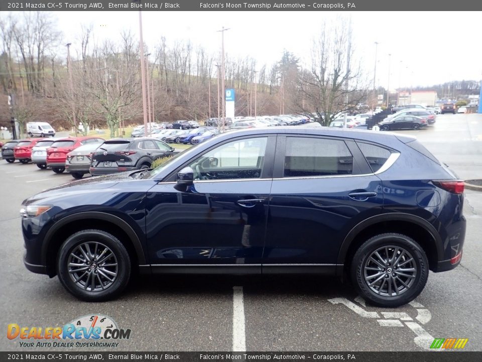 2021 Mazda CX-5 Touring AWD Eternal Blue Mica / Black Photo #6