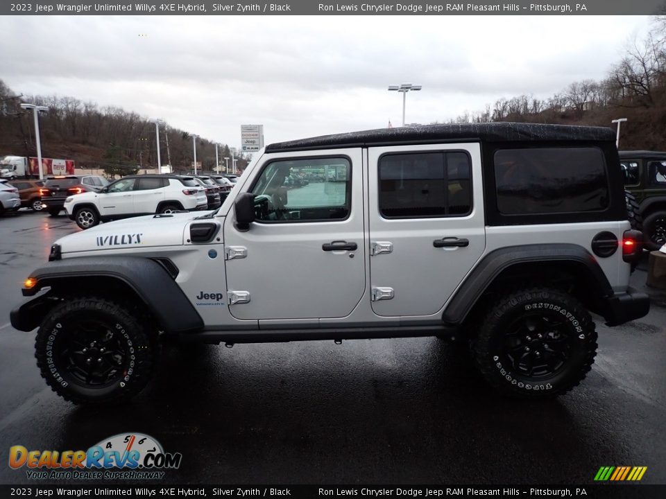 2023 Jeep Wrangler Unlimited Willys 4XE Hybrid Silver Zynith / Black Photo #2