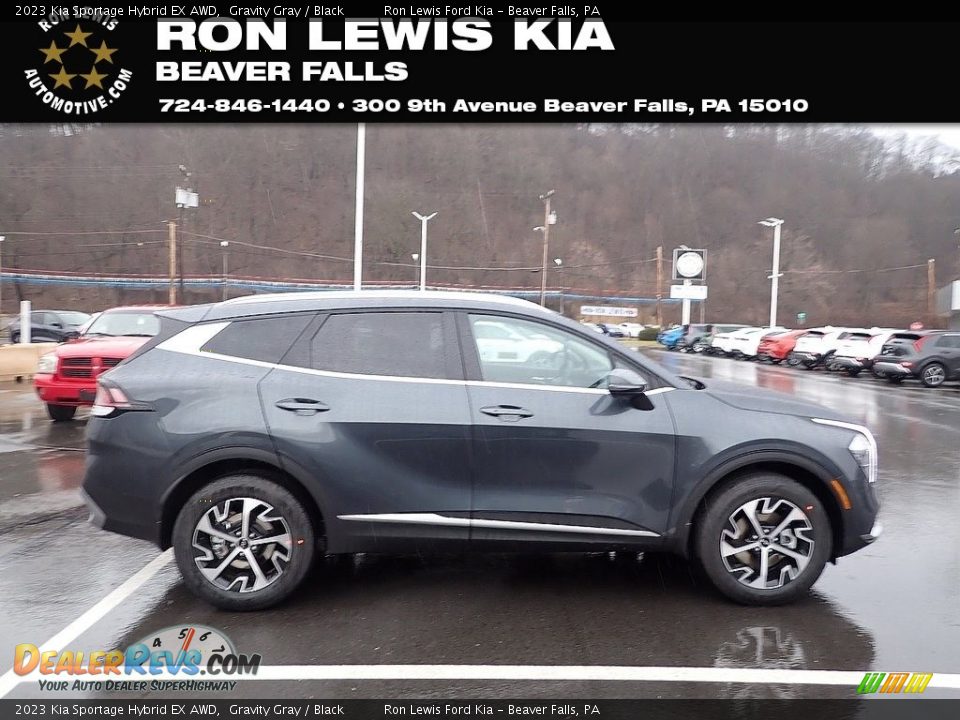 2023 Kia Sportage Hybrid EX AWD Gravity Gray / Black Photo #1