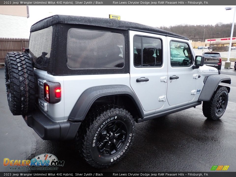 2023 Jeep Wrangler Unlimited Willys 4XE Hybrid Silver Zynith / Black Photo #6