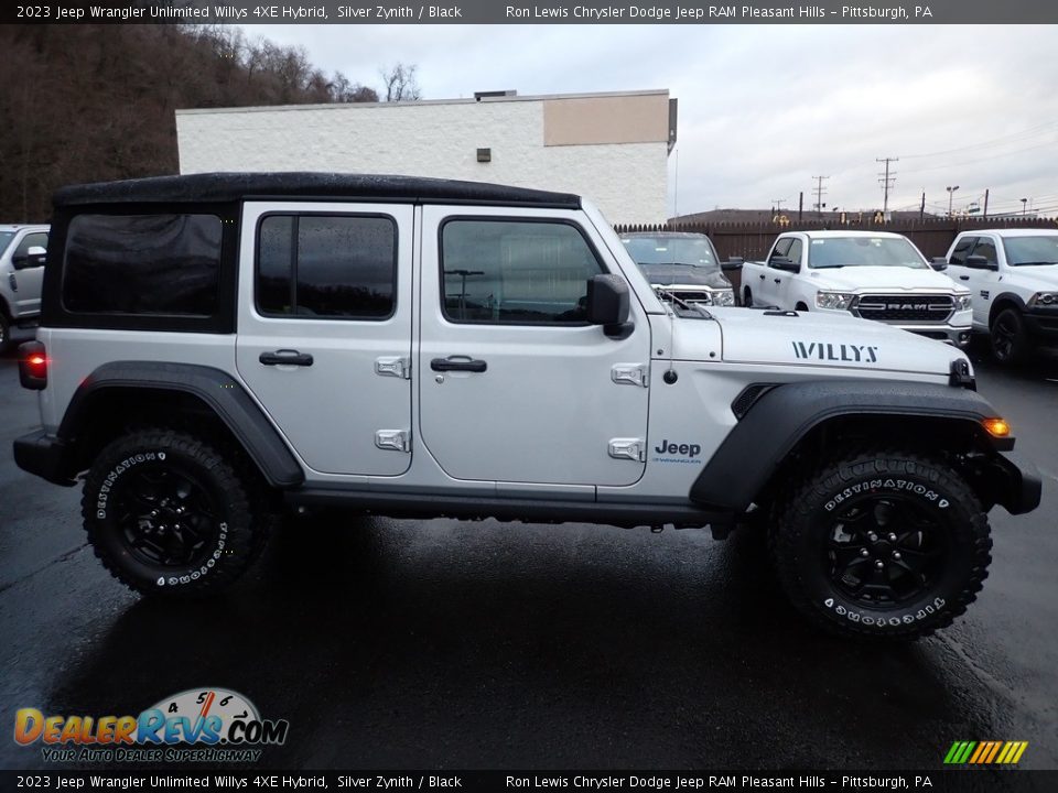 2023 Jeep Wrangler Unlimited Willys 4XE Hybrid Silver Zynith / Black Photo #7