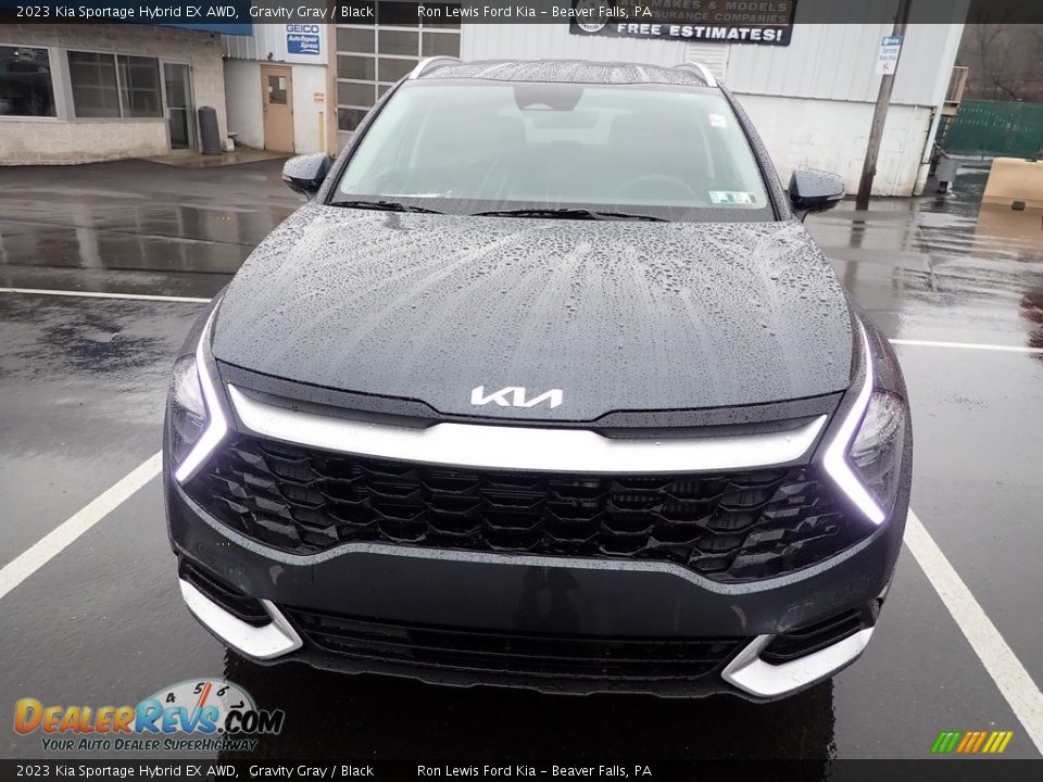 2023 Kia Sportage Hybrid EX AWD Gravity Gray / Black Photo #3