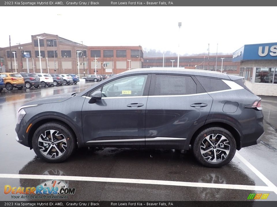 Gravity Gray 2023 Kia Sportage Hybrid EX AWD Photo #5