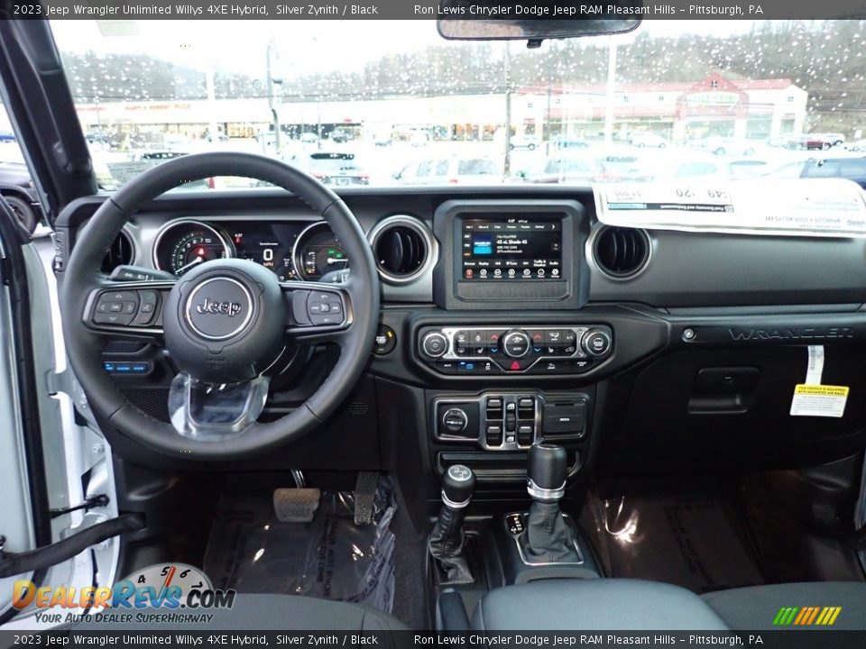 Dashboard of 2023 Jeep Wrangler Unlimited Willys 4XE Hybrid Photo #13
