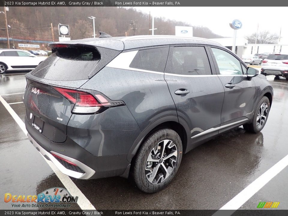 Gravity Gray 2023 Kia Sportage Hybrid EX AWD Photo #8