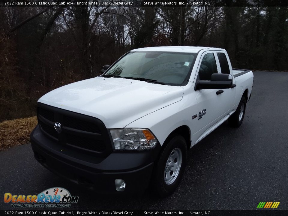 2022 Ram 1500 Classic Quad Cab 4x4 Bright White / Black/Diesel Gray Photo #2