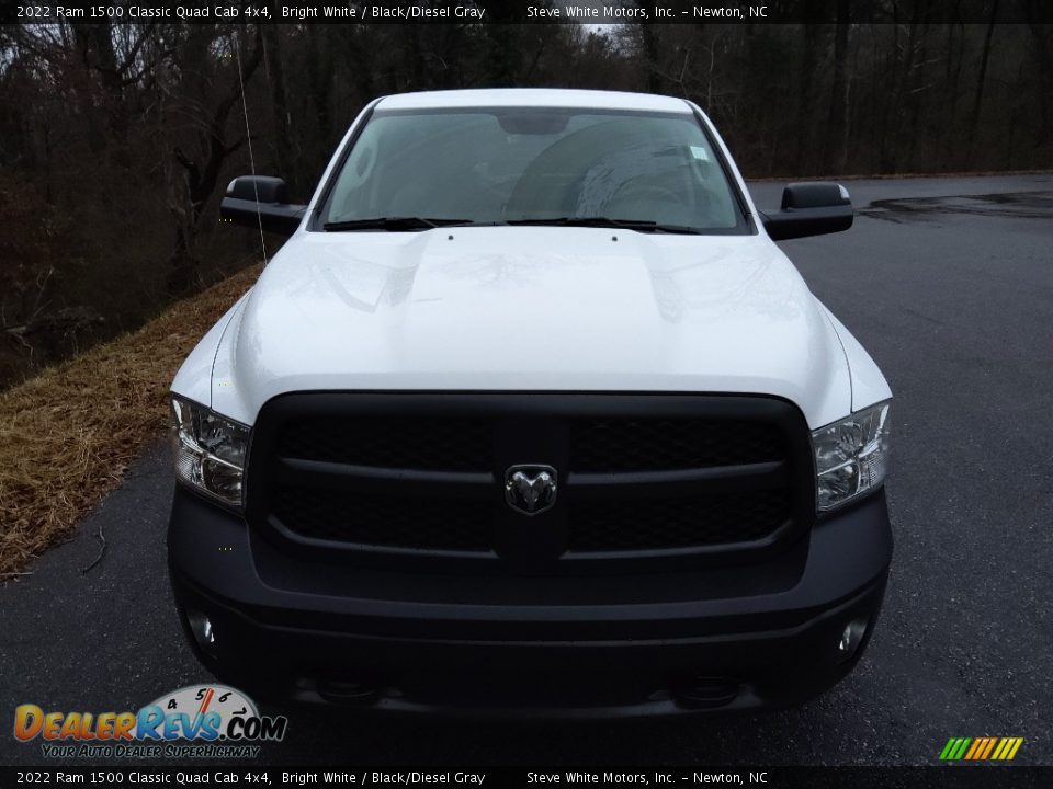 2022 Ram 1500 Classic Quad Cab 4x4 Bright White / Black/Diesel Gray Photo #3