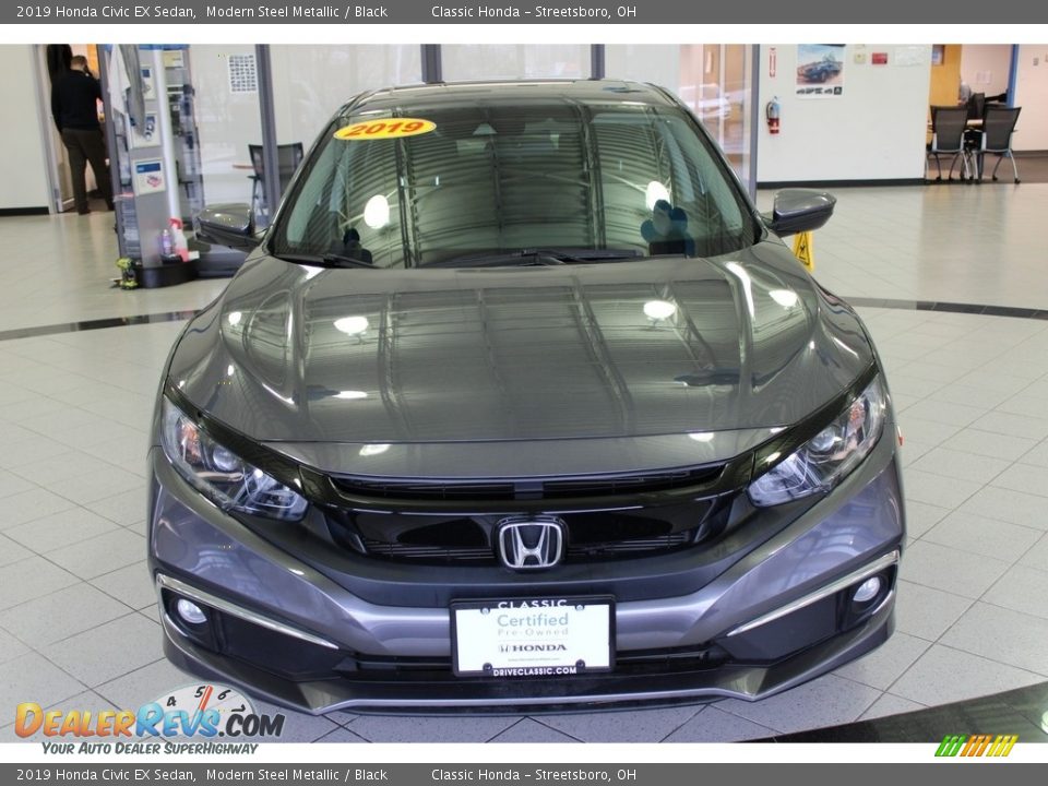 2019 Honda Civic EX Sedan Modern Steel Metallic / Black Photo #2