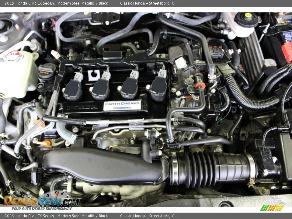 2019 Honda Civic EX Sedan Modern Steel Metallic / Black Photo #3