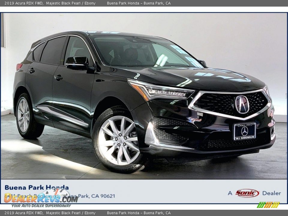 2019 Acura RDX FWD Majestic Black Pearl / Ebony Photo #1