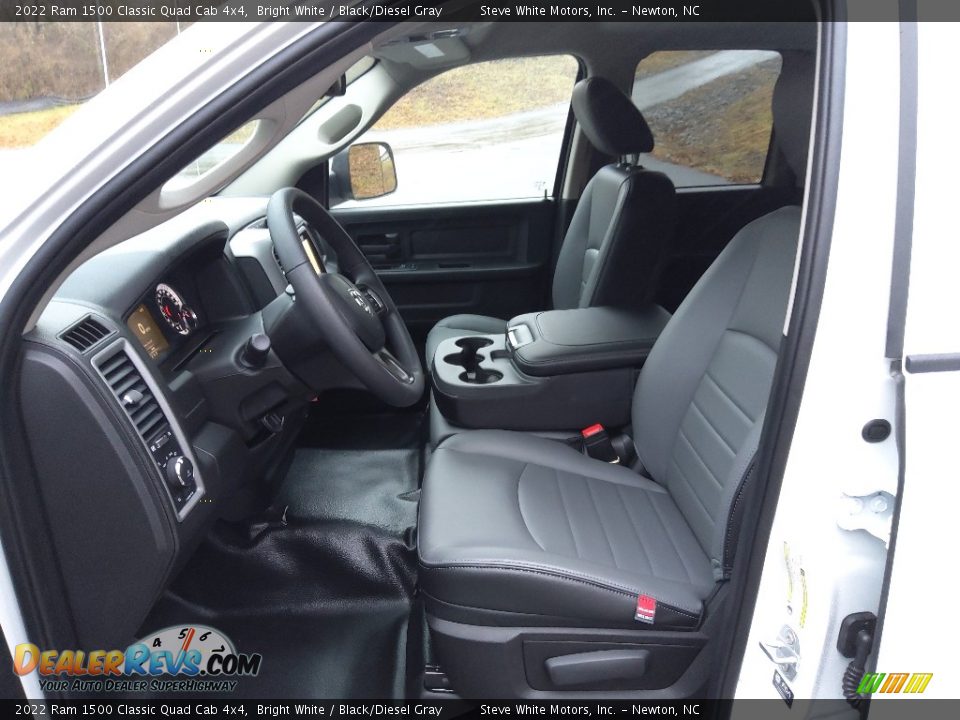 Black/Diesel Gray Interior - 2022 Ram 1500 Classic Quad Cab 4x4 Photo #11