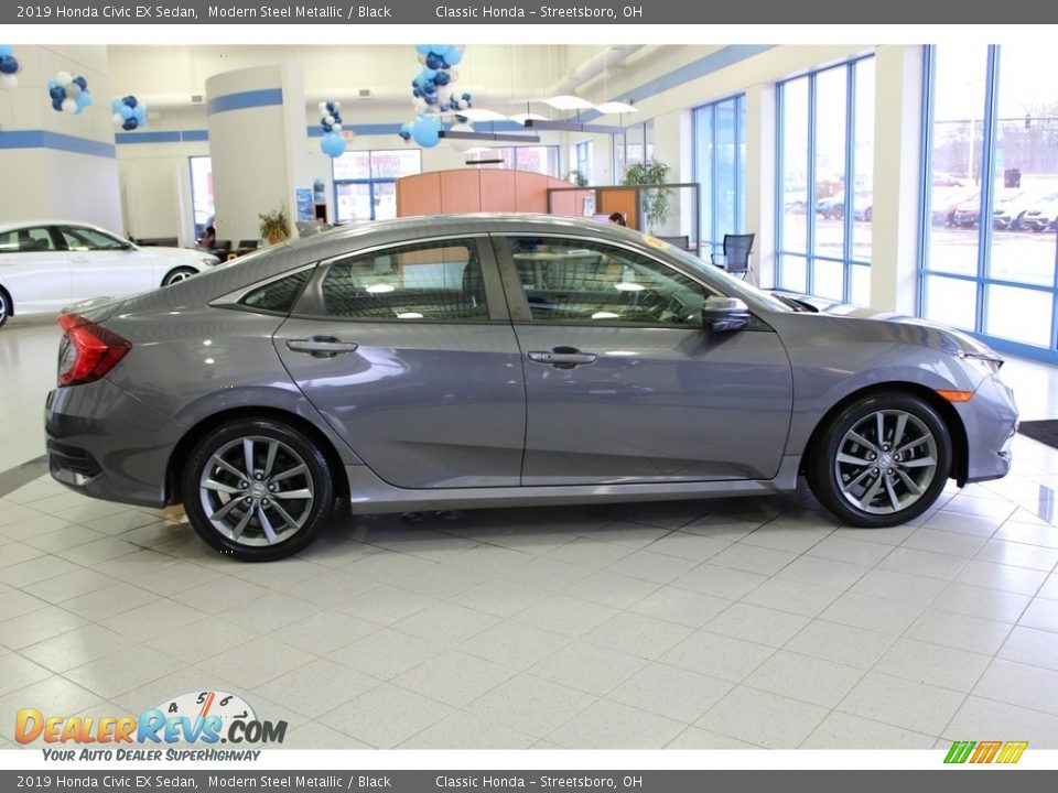 2019 Honda Civic EX Sedan Modern Steel Metallic / Black Photo #6