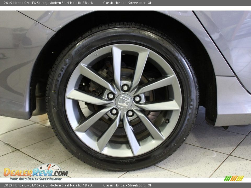 2019 Honda Civic EX Sedan Modern Steel Metallic / Black Photo #7