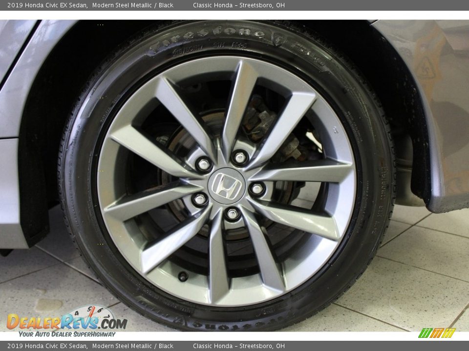 2019 Honda Civic EX Sedan Modern Steel Metallic / Black Photo #11