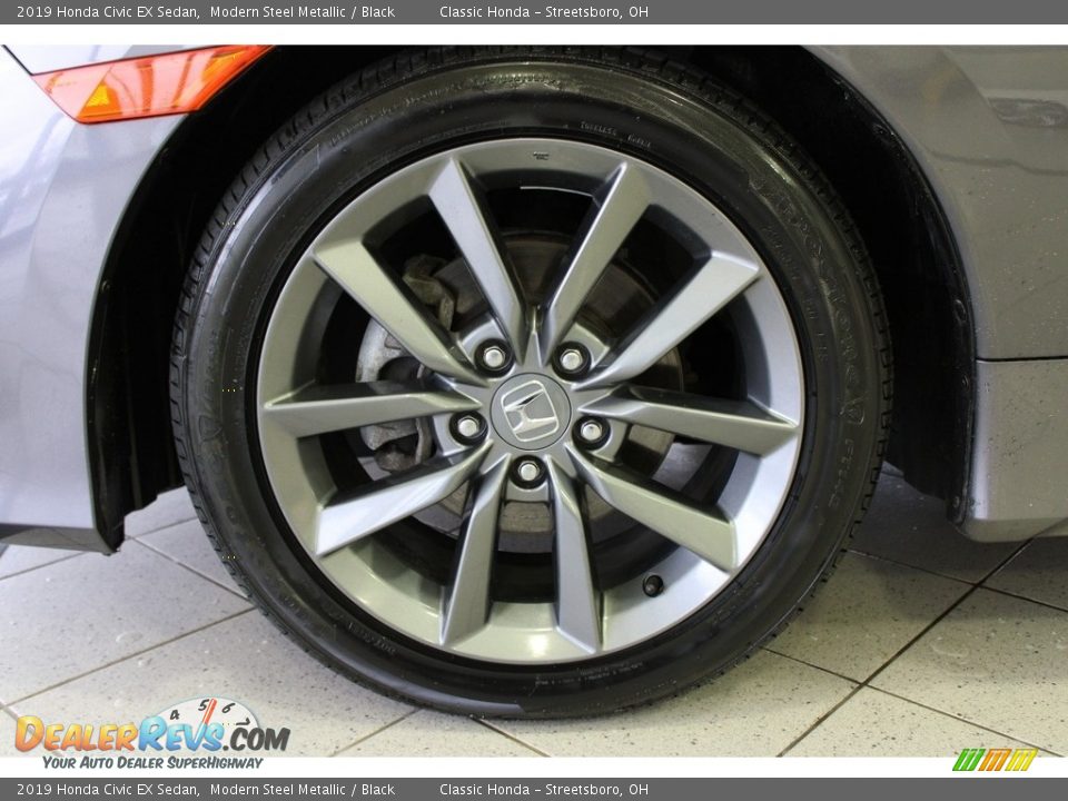 2019 Honda Civic EX Sedan Modern Steel Metallic / Black Photo #13
