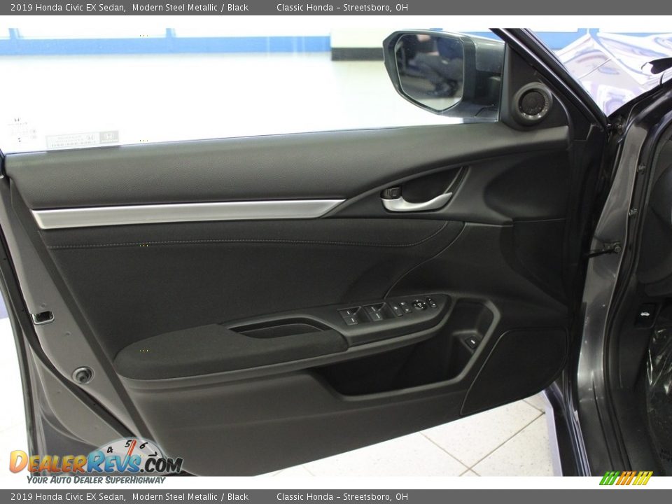 2019 Honda Civic EX Sedan Modern Steel Metallic / Black Photo #14