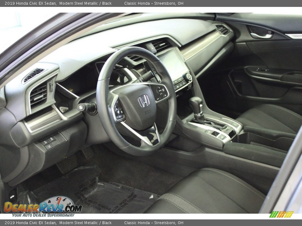 2019 Honda Civic EX Sedan Modern Steel Metallic / Black Photo #15