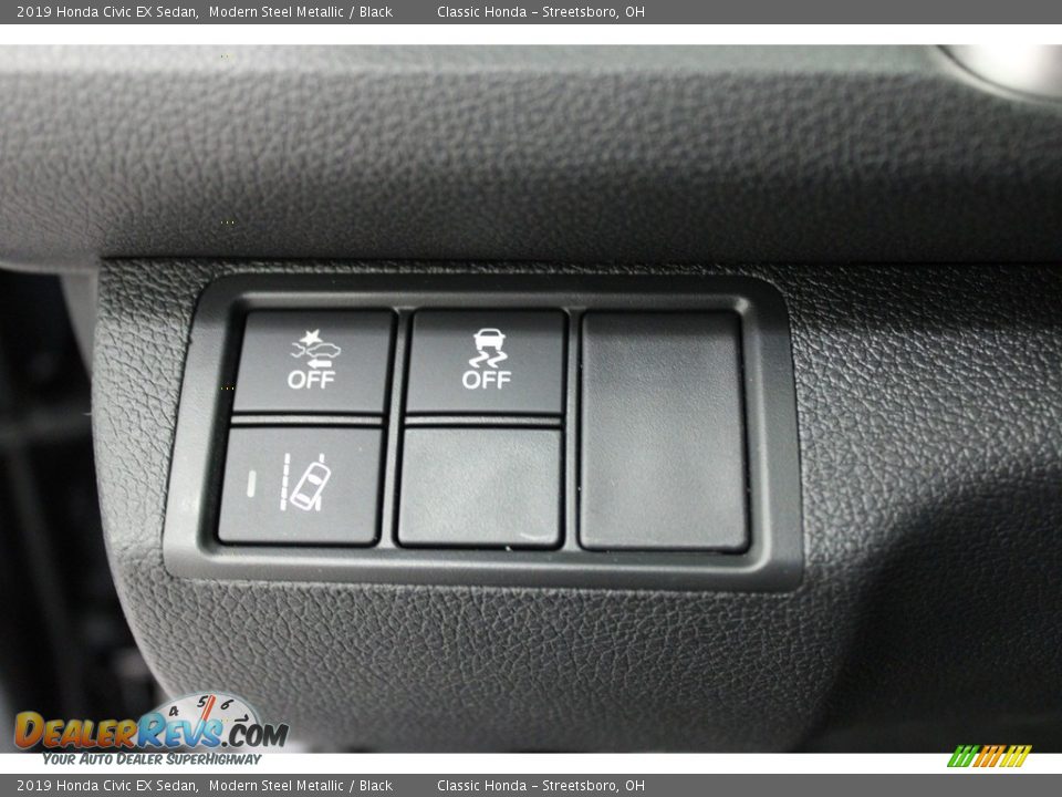 2019 Honda Civic EX Sedan Modern Steel Metallic / Black Photo #19