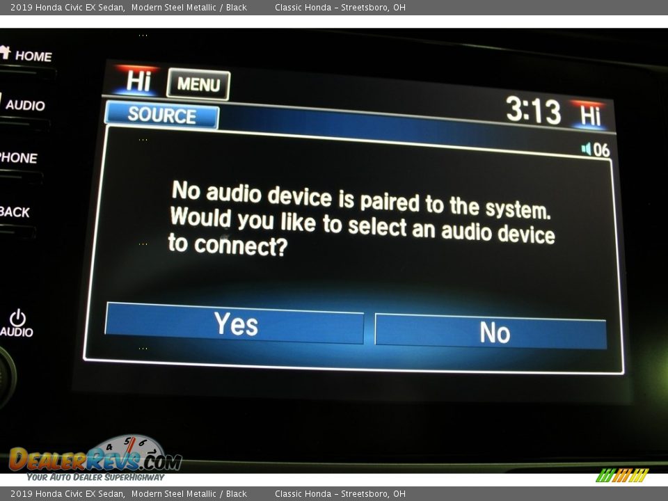 2019 Honda Civic EX Sedan Modern Steel Metallic / Black Photo #23