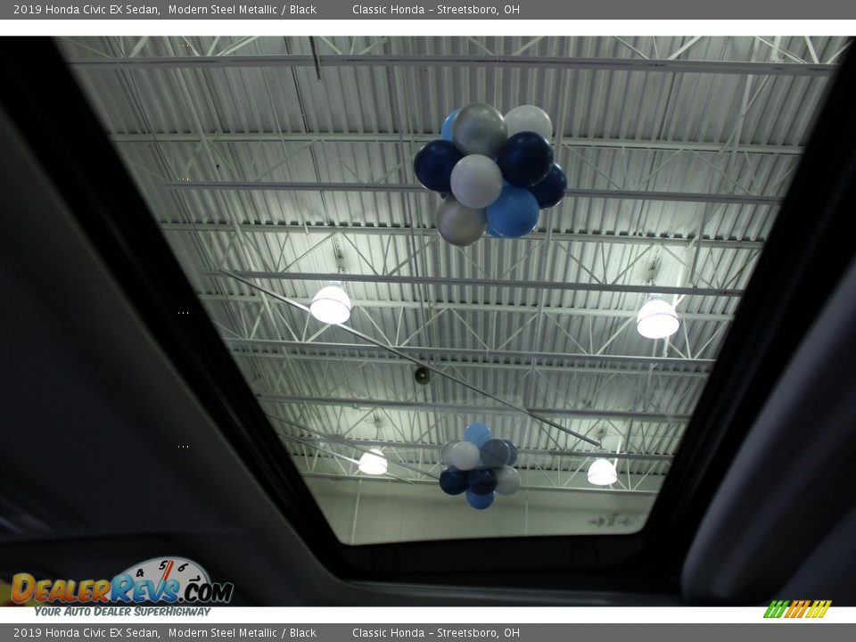 2019 Honda Civic EX Sedan Modern Steel Metallic / Black Photo #26